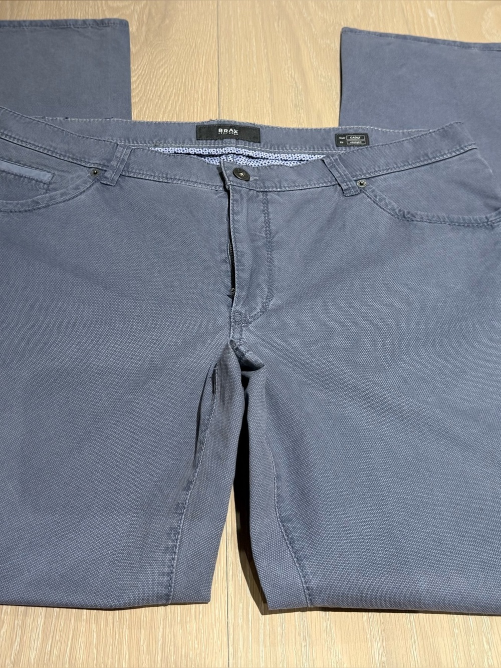 BRAX Men's Slim Stretch Chinos in Slate Blue